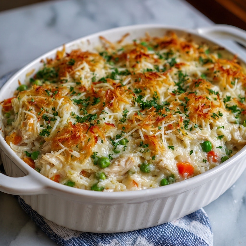 Creamy Chicken Pot Pie Orzo Recipe - Recipe Image