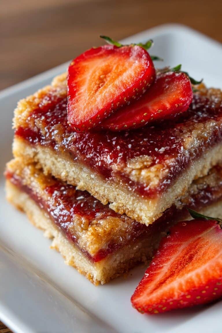 Strawberry Oatmeal Bars Recipe