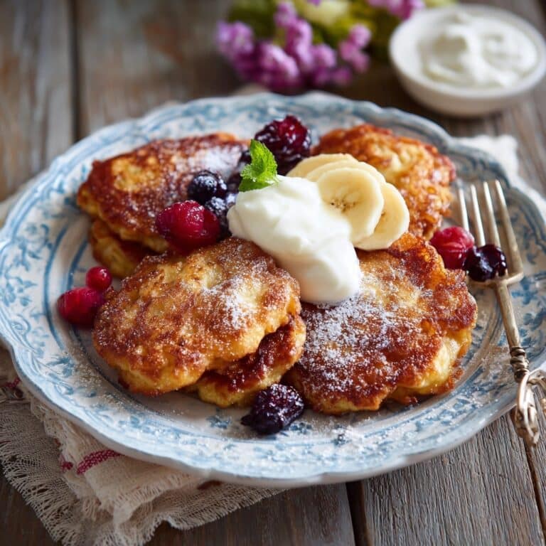 Flourless Cottage Cheese Pancakes Recipe