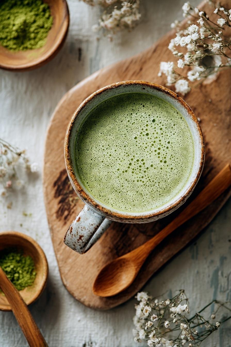 Creamy Oat Milk Matcha Latte Recipe - Recipe Image