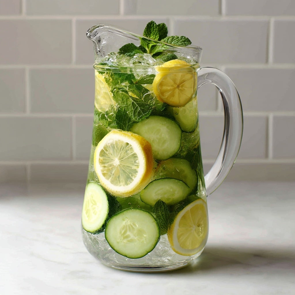 Refreshing Cucumber, Lemon, and Mint Infused Water Recipe - Recipe Image