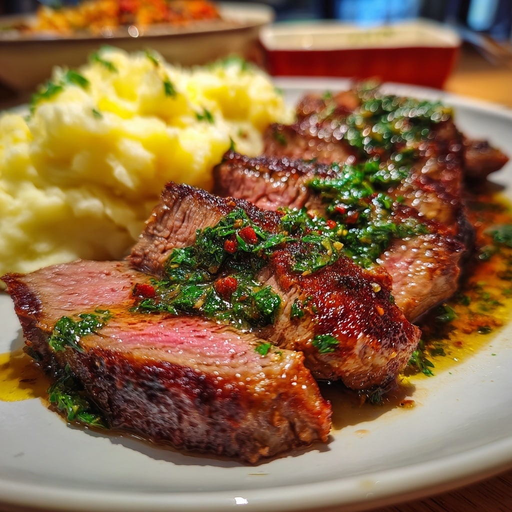 Chimichurri Grilled Steak Recipe - Recipe Image