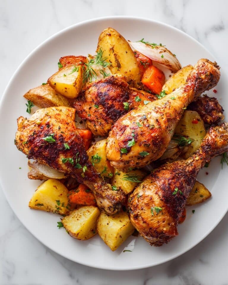 Air Fryer Roasted Chicken & Vegetables Recipe
