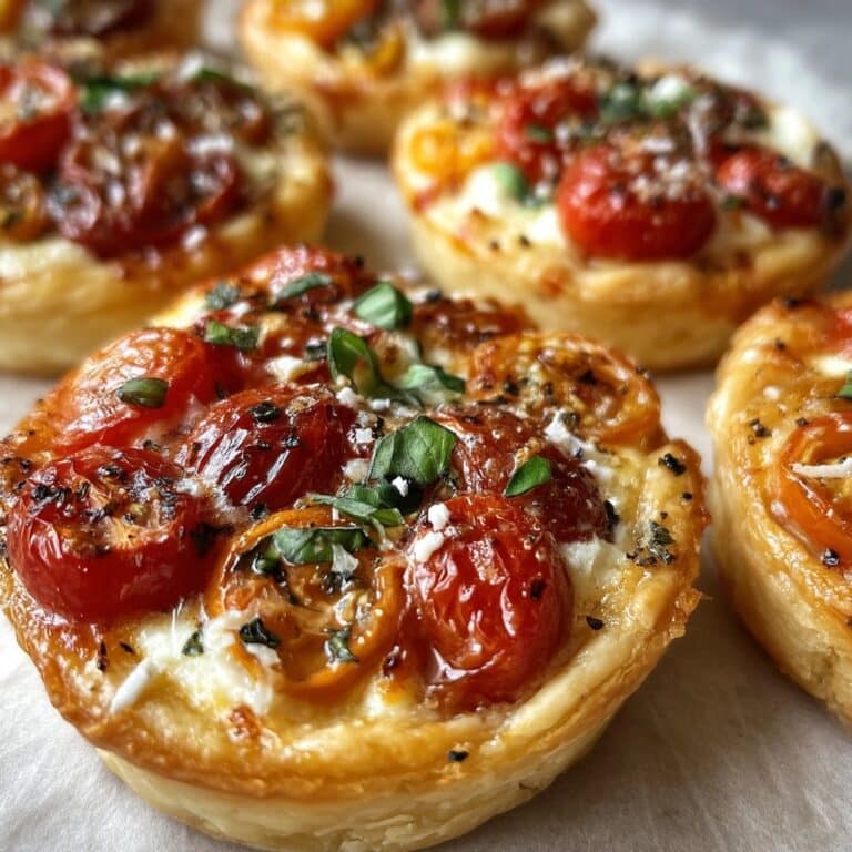 Caprese Puff Pastry with Mozzarella, Tomatoes, and Balsamic Glaze Recipe