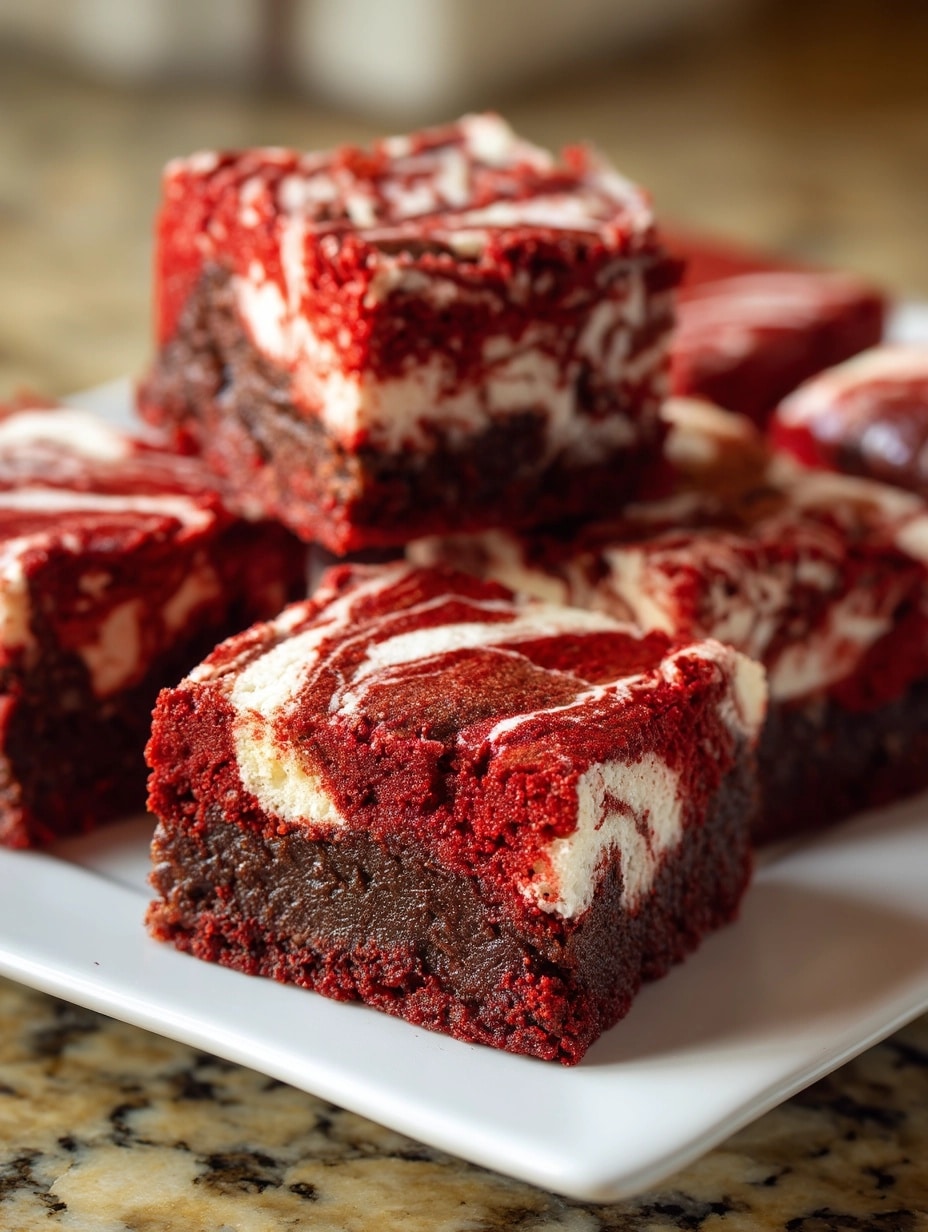 Decadent Red Velvet Brownies Recipe - Recipe Image