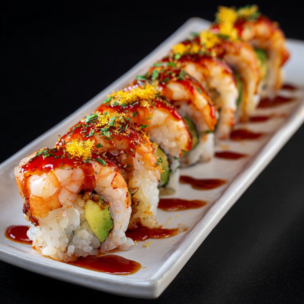 Spicy Shrimp Sushi Stacks Recipe - Recipe Image