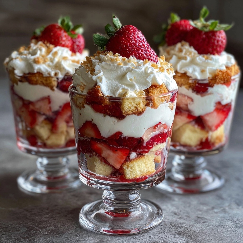 Strawberry Shortcake Pudding Cups Recipe - Recipe Image