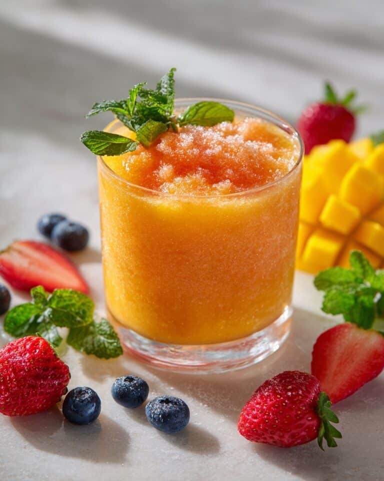 Florida OJ Strawberry Sunrise Mocktail Recipe