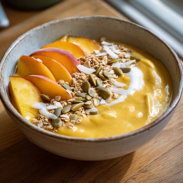 Sweet Potato Breakfast Bowl with Yogurt, Fruit, and Nuts Recipe