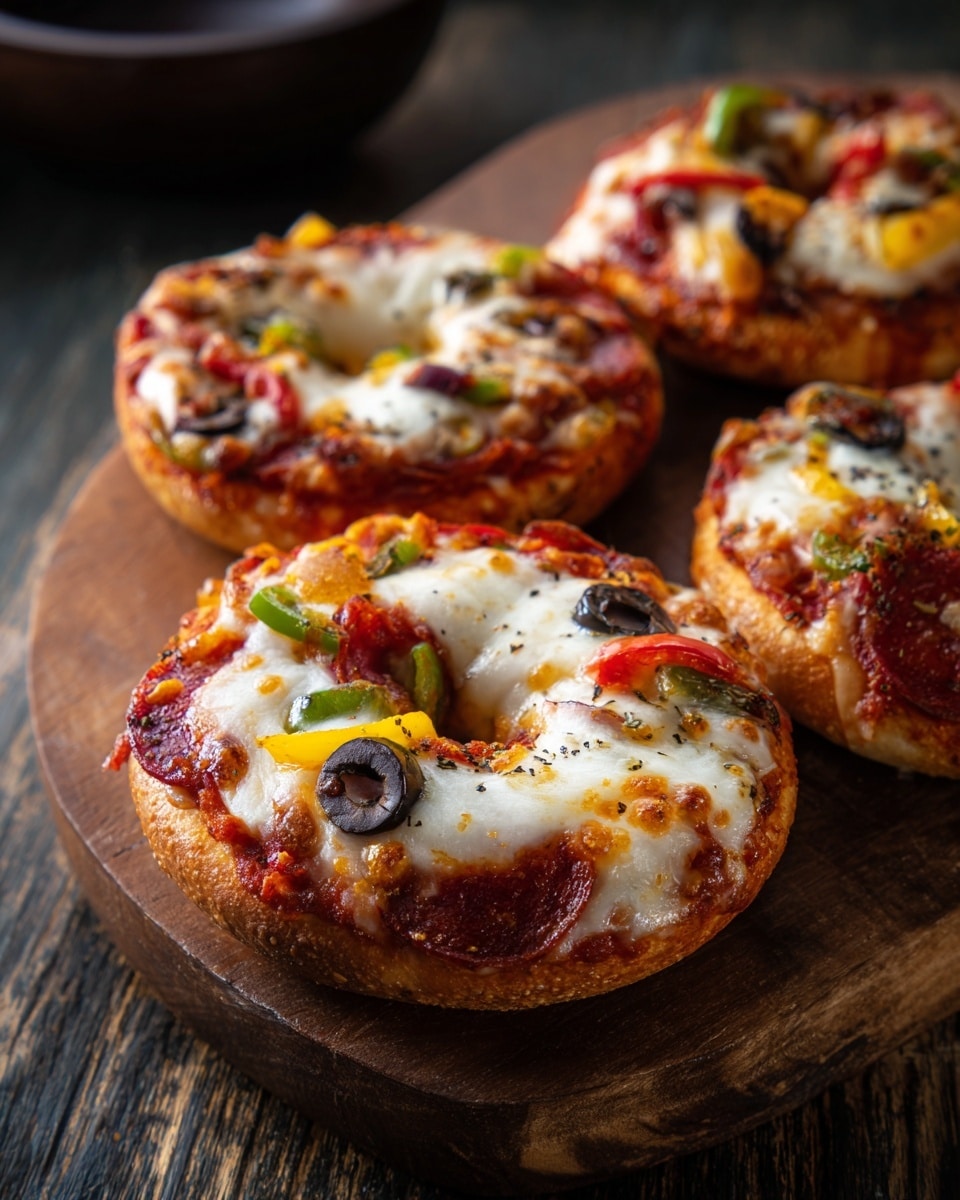 Homemade Pizza Bagels Recipe - Recipe Image