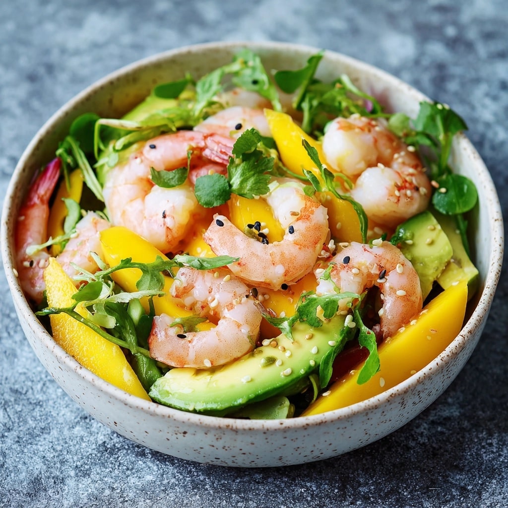 Prawn and Avocado Soya Bean Salad Recipe - Recipe Image