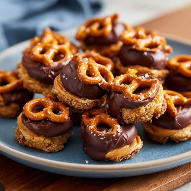 Valentine’s Day Caramel Pretzel Bites Recipe
