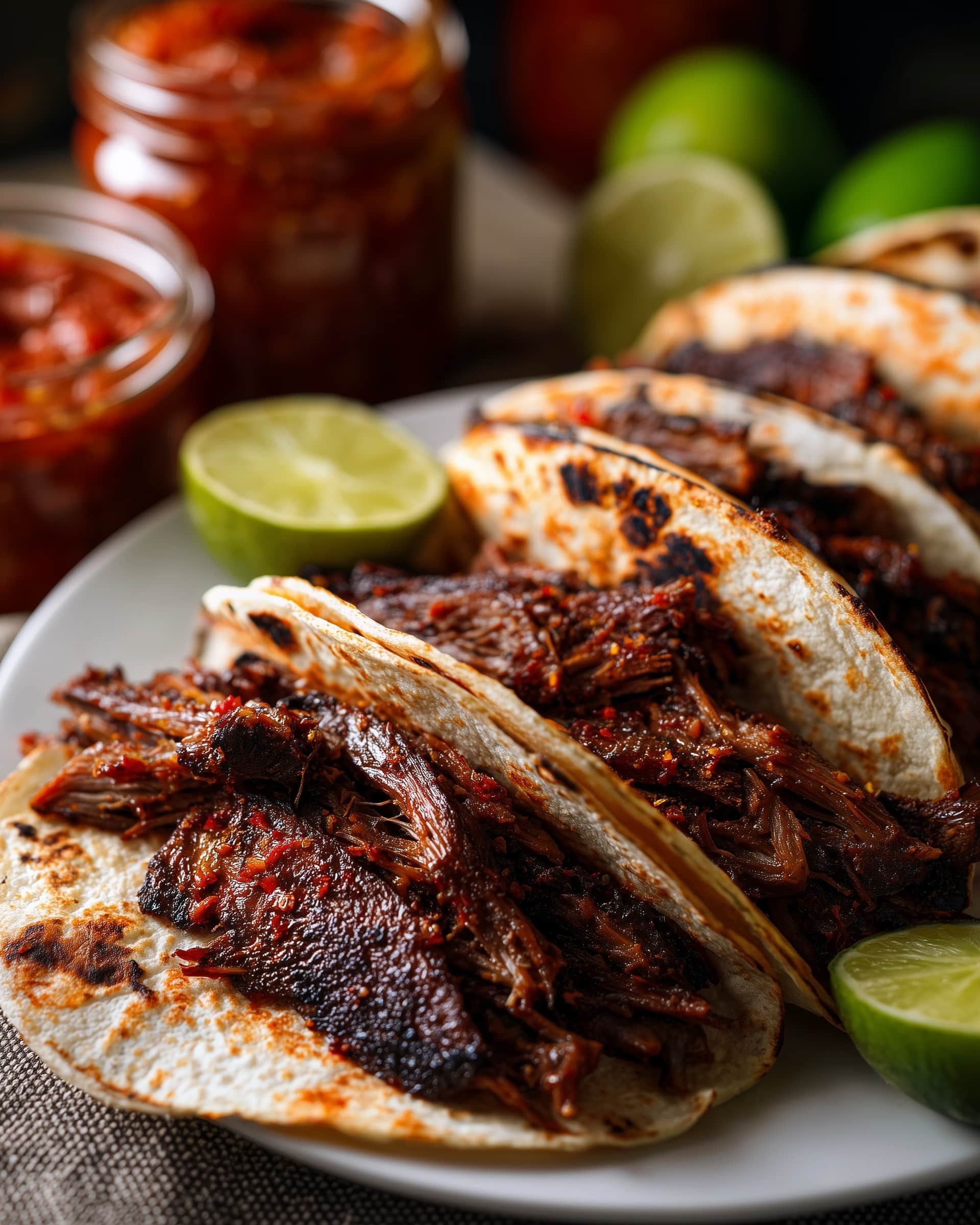 Flavorful Korean Beef Tacos with Gochujang Slaw in Crockpot Recipe - Recipe Image