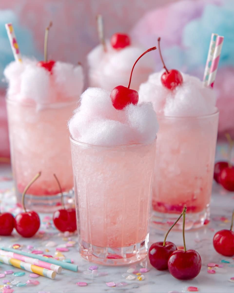 Cotton Candy Mocktail – The Fizzy, Sweet Party Drink Everyone Loves Recipe - Recipe Image