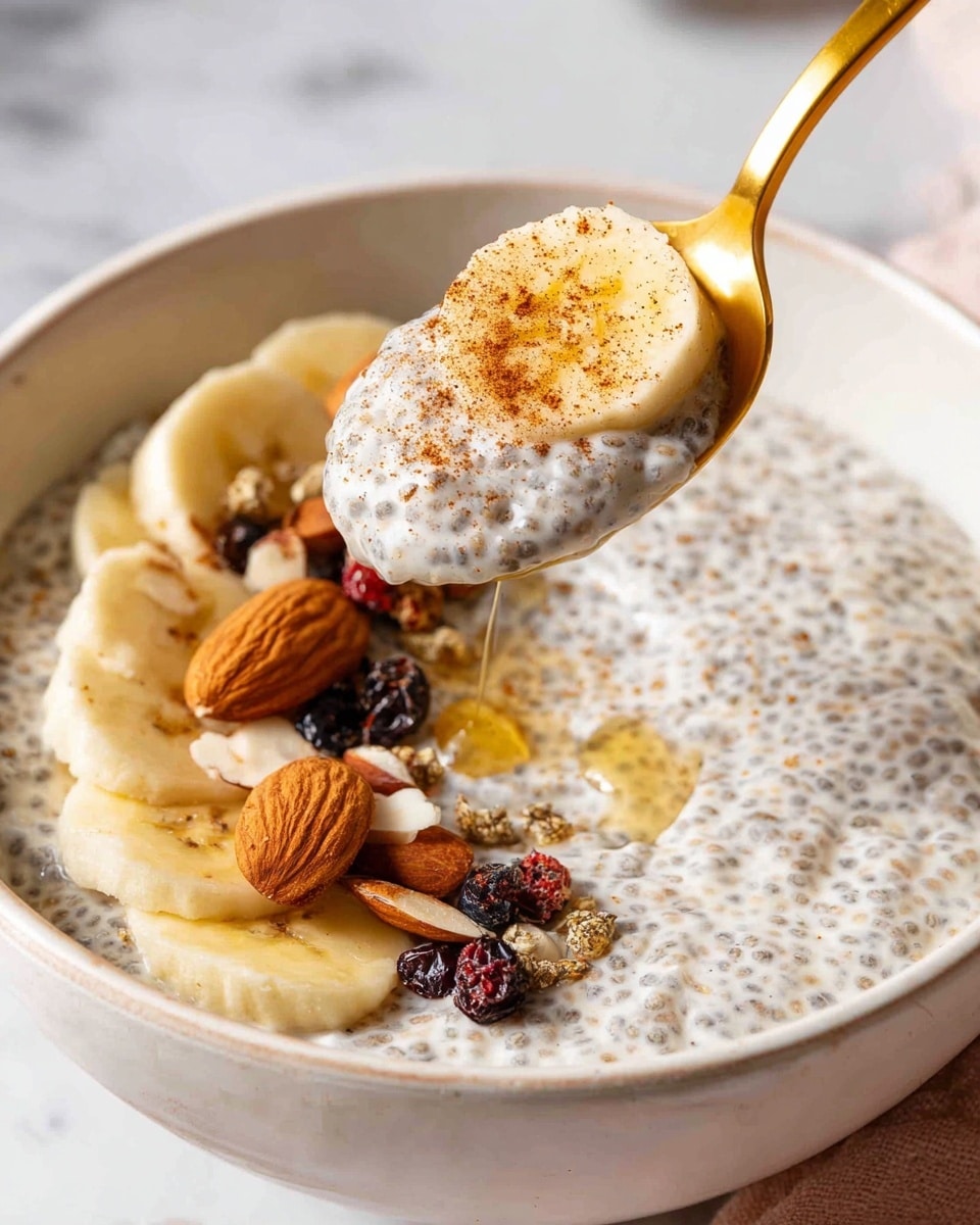 Creamy Banana Chia Pudding with Greek Yogurt Recipe - Recipe Image