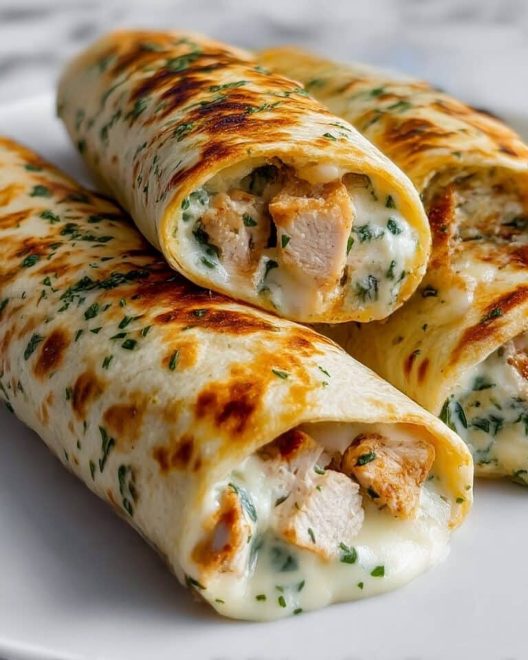 Low Carb Cheesy Garlic Chicken Wraps Recipe