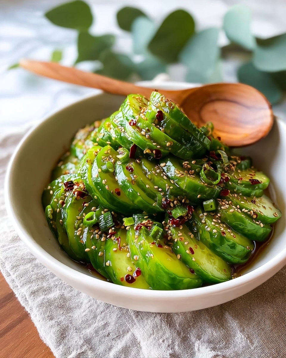 Spicy Asian Cucumber Salad: A Refreshing & Easy Recipe - Recipe Image