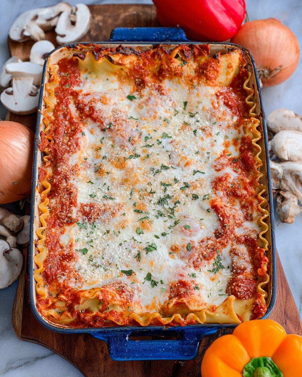 Easy Vegetable Lasagna Recipe - Recipe Image