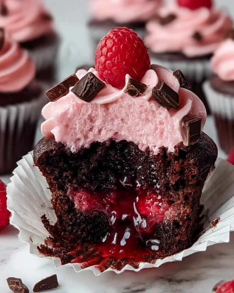 Raspberry Chocolate Lava Cupcakes Recipe