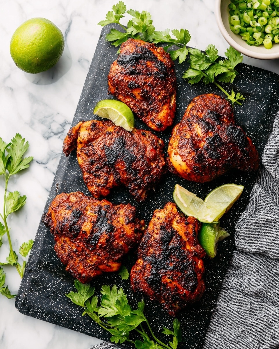 Baked Boneless Chicken Thighs with Spicy Balsamic Rub Recipe - Recipe Image