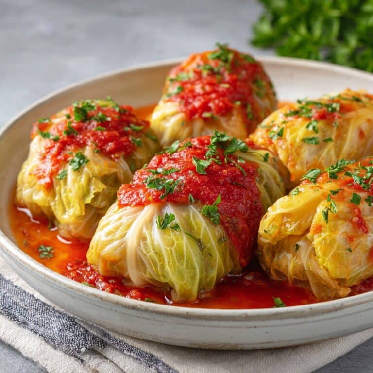 Tender Stuffed Cabbage Rolls with Cajun Seasoning and Tomato Sauce Recipe