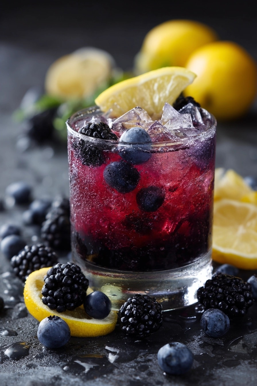 Fresh Blueberry Cocktail with Vodka Recipe - Recipe Image
