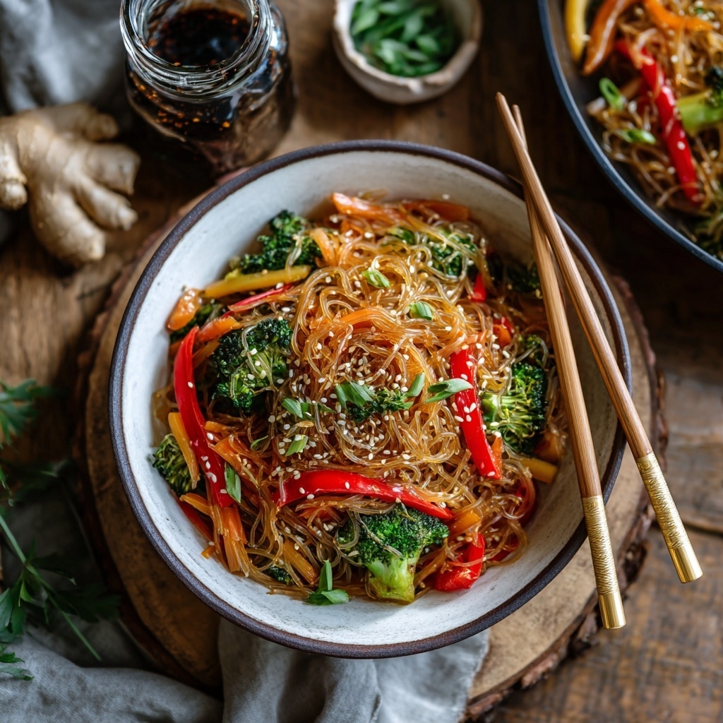 Spicy Garlic Chicken and Broccoli Noodle Bowl Recipe - Recipe Image