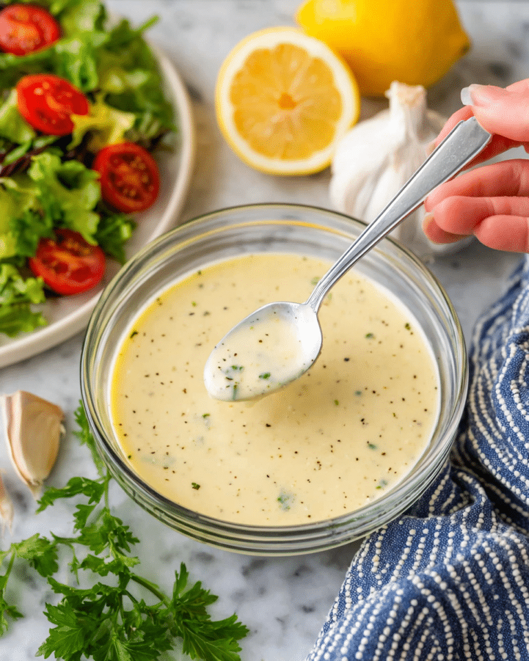 Easy Garlic Dressing Recipe
