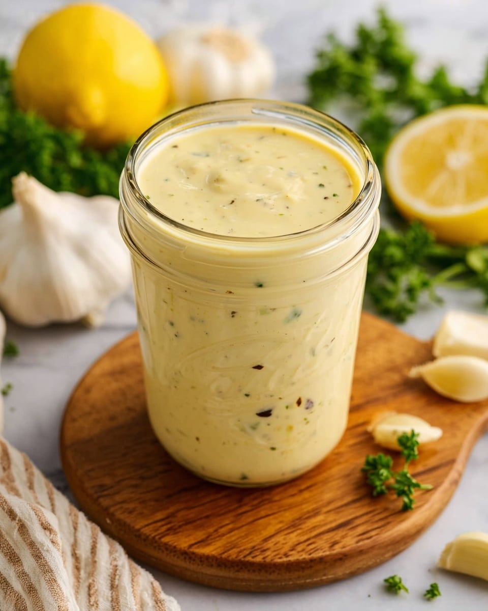Easy Garlic Dressing Recipe - Recipe Image