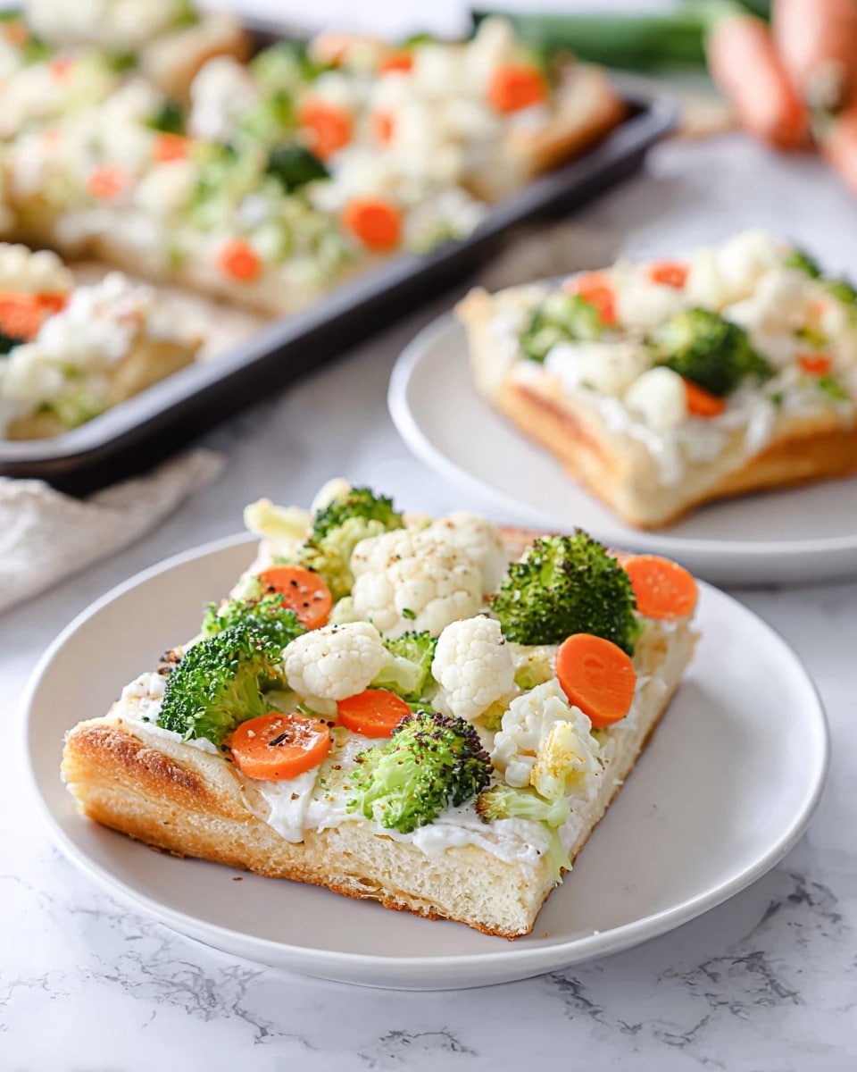 Cold Veggie Pizza Recipe - Recipe Image