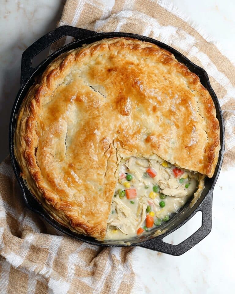 Classic Chicken Pot Pie with Fresh Herbs and Homemade Pie Crust Recipe