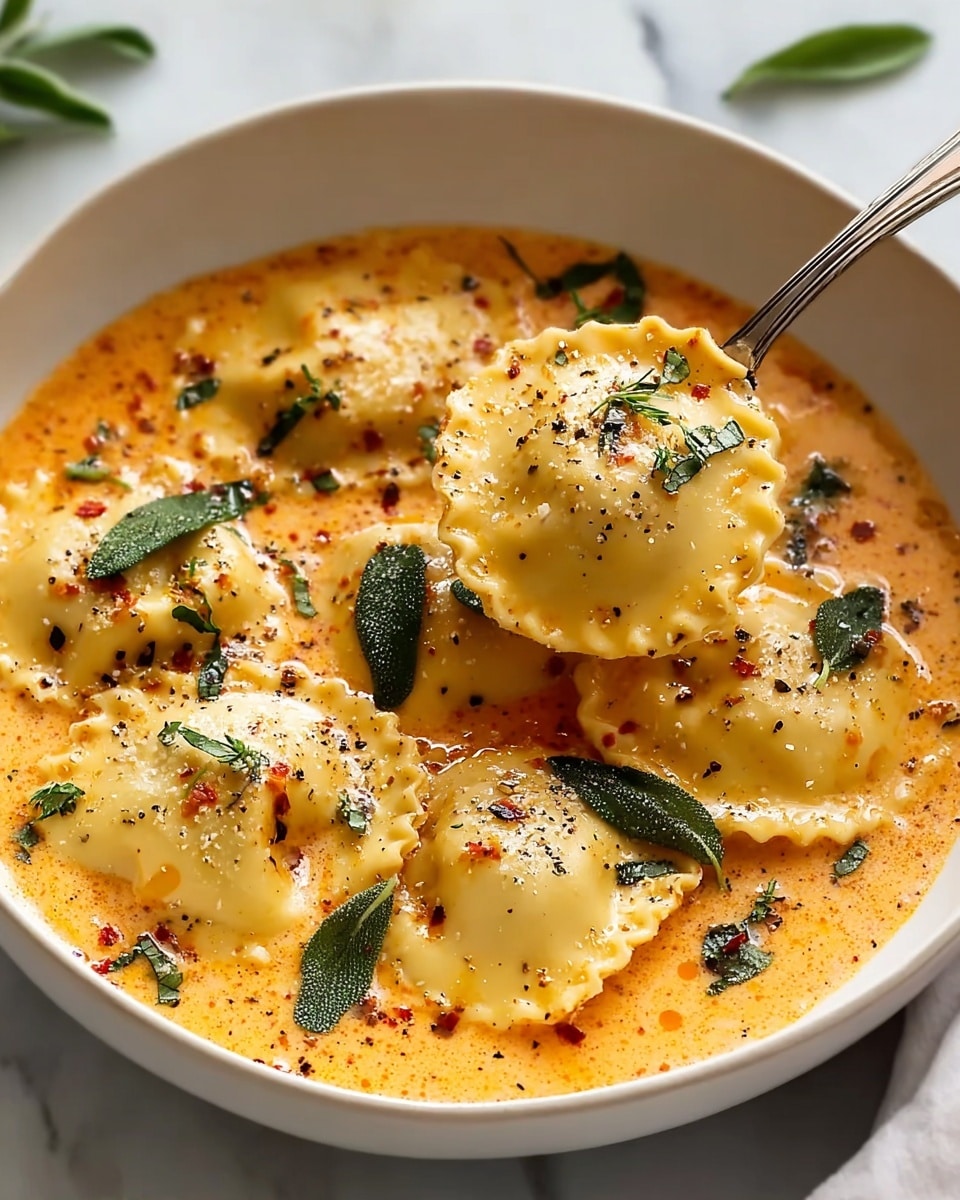 Easy Tuscan Ravioli Soup Recipe - Recipe Image