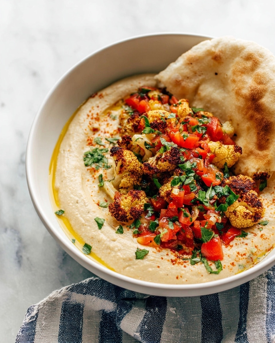 Roasted Cauliflower Hummus Bowls Recipe - Recipe Image