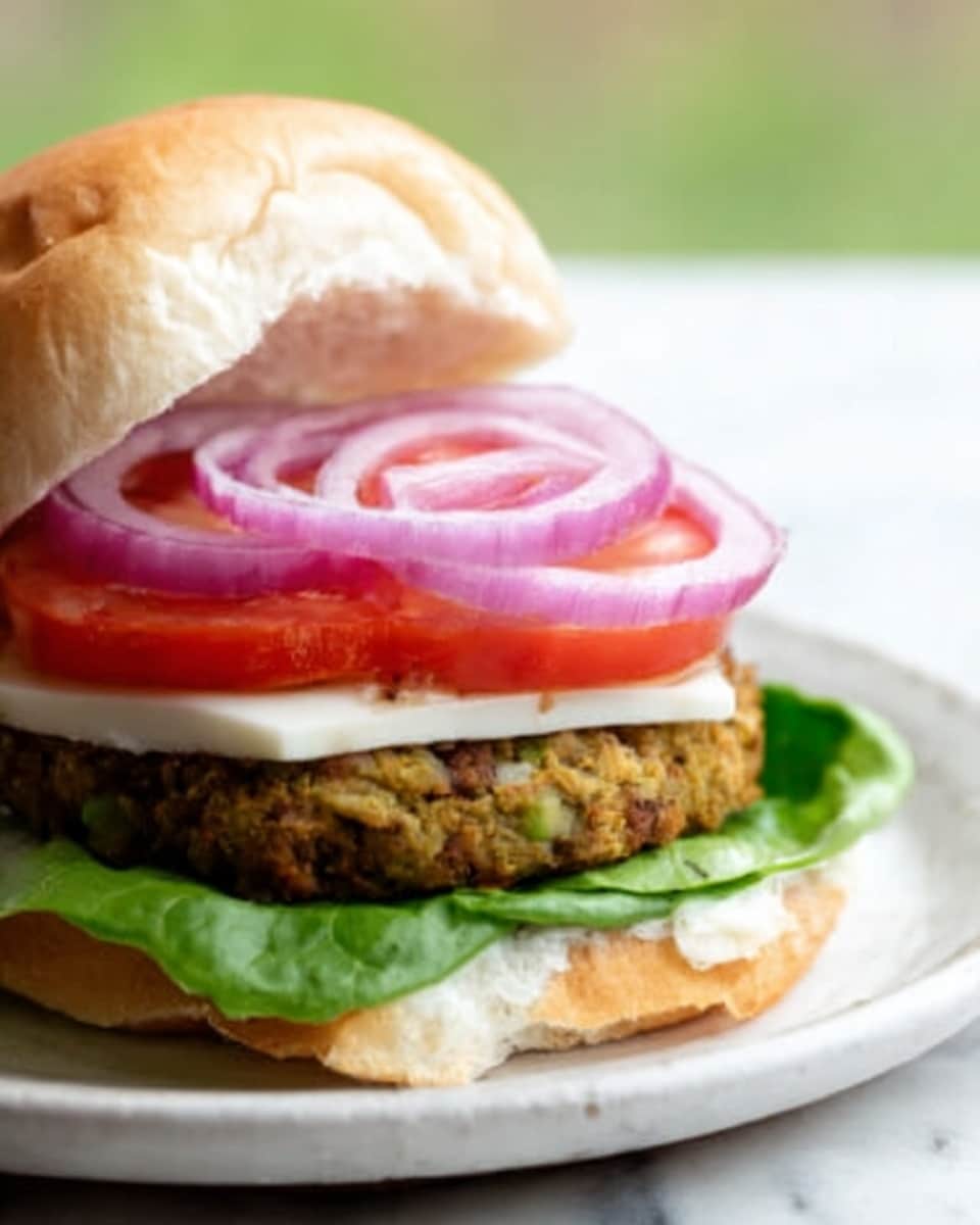 Mediterranean Falafel Burger Recipe - Recipe Image