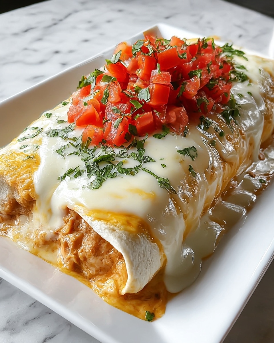 Creamy Queso Chicken Enchiladas for Effortless Family Dinners Recipe - Recipe Image
