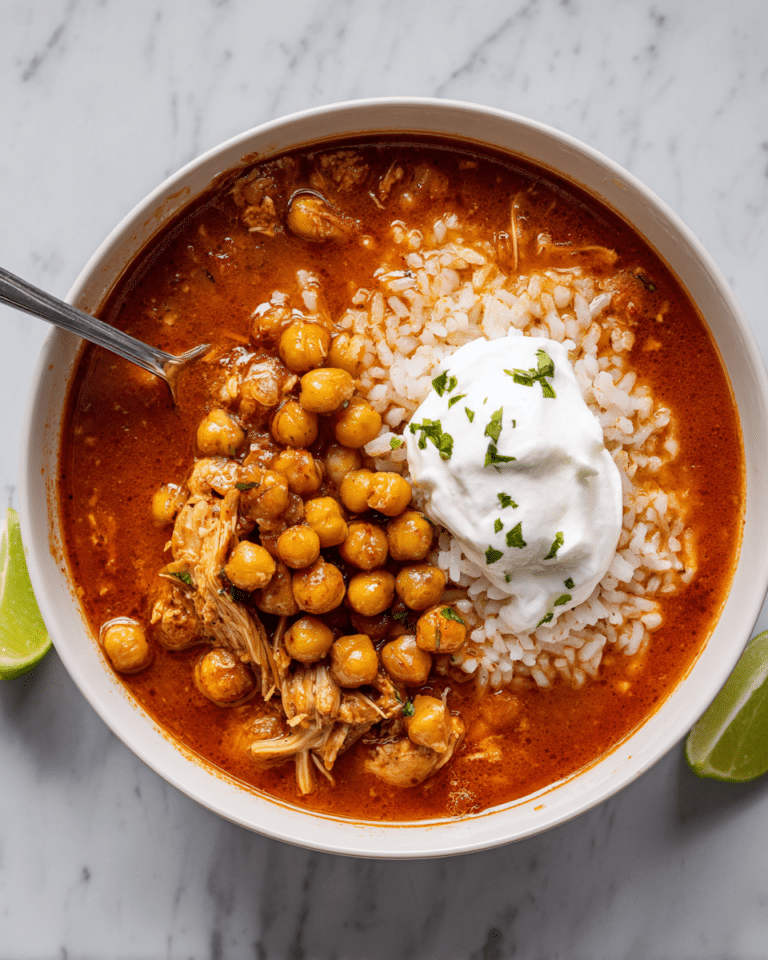 Chickpea Tomato-Rice Soup with Crispy Chickpeas and Yogurt Recipe