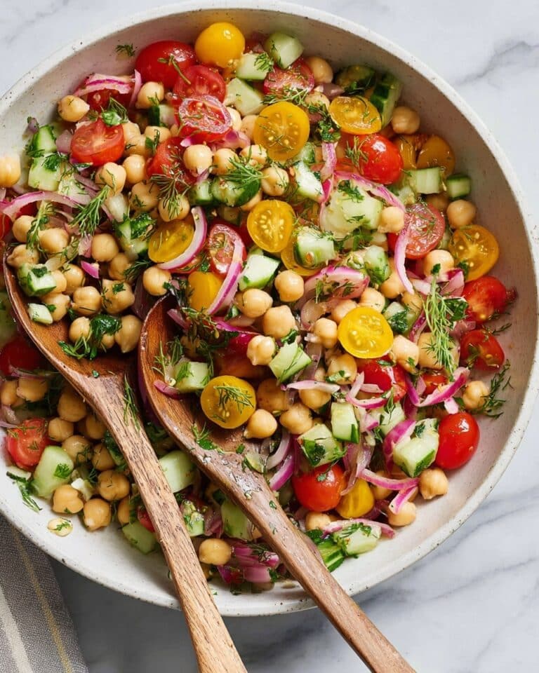 Fresh Chickpea Salad with Lemon, Herbs, and Pickled Onions Recipe