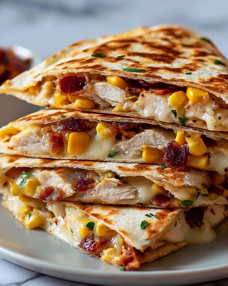 Chicken Bacon Ranch Quesadillas Recipe