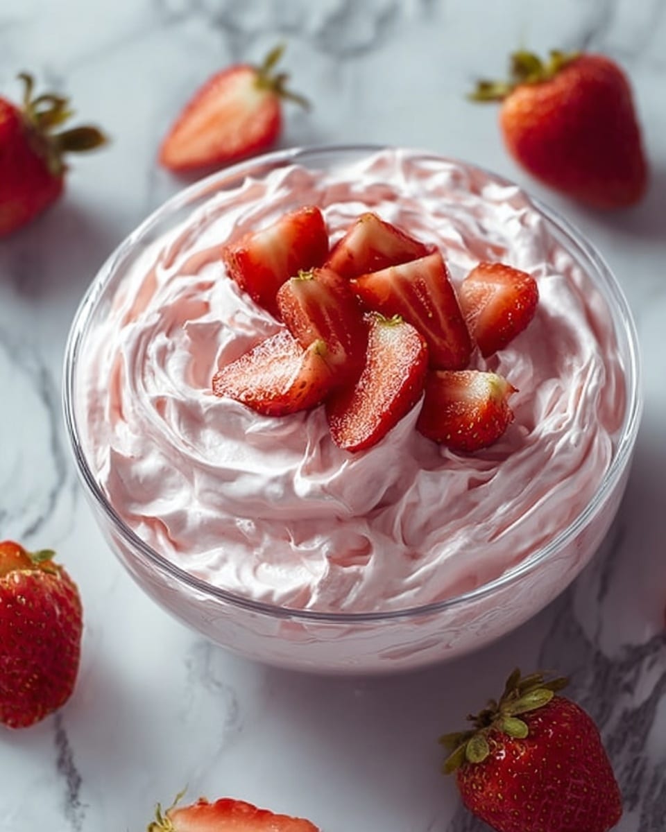 Light and Creamy Pink Fluff Recipe - Recipe Image