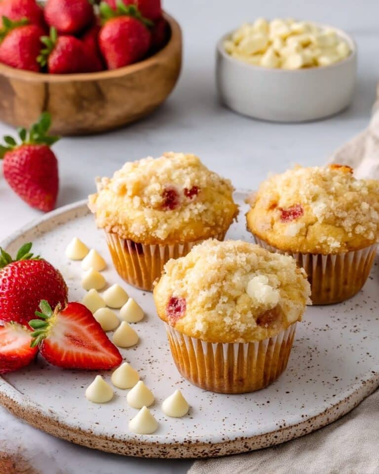Strawberry White Chocolate Muffins Recipe