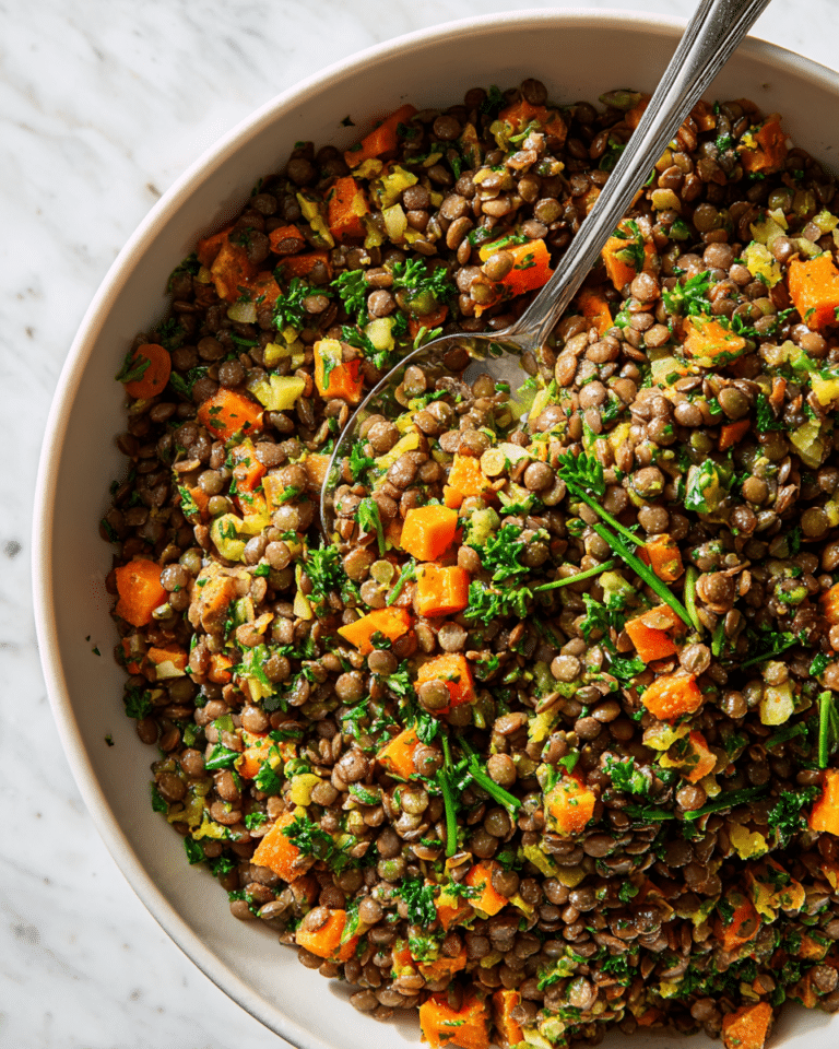 Lentil Salad with Fresh Herbs and Roasted Nuts Recipe