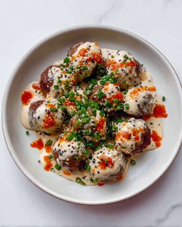 Teriyaki Meatballs with Spicy Miso Sauce Recipe