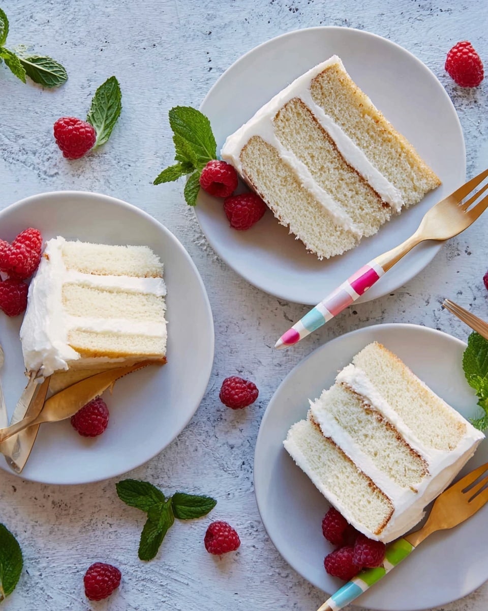 Tender White Cake Recipe - Recipe Image