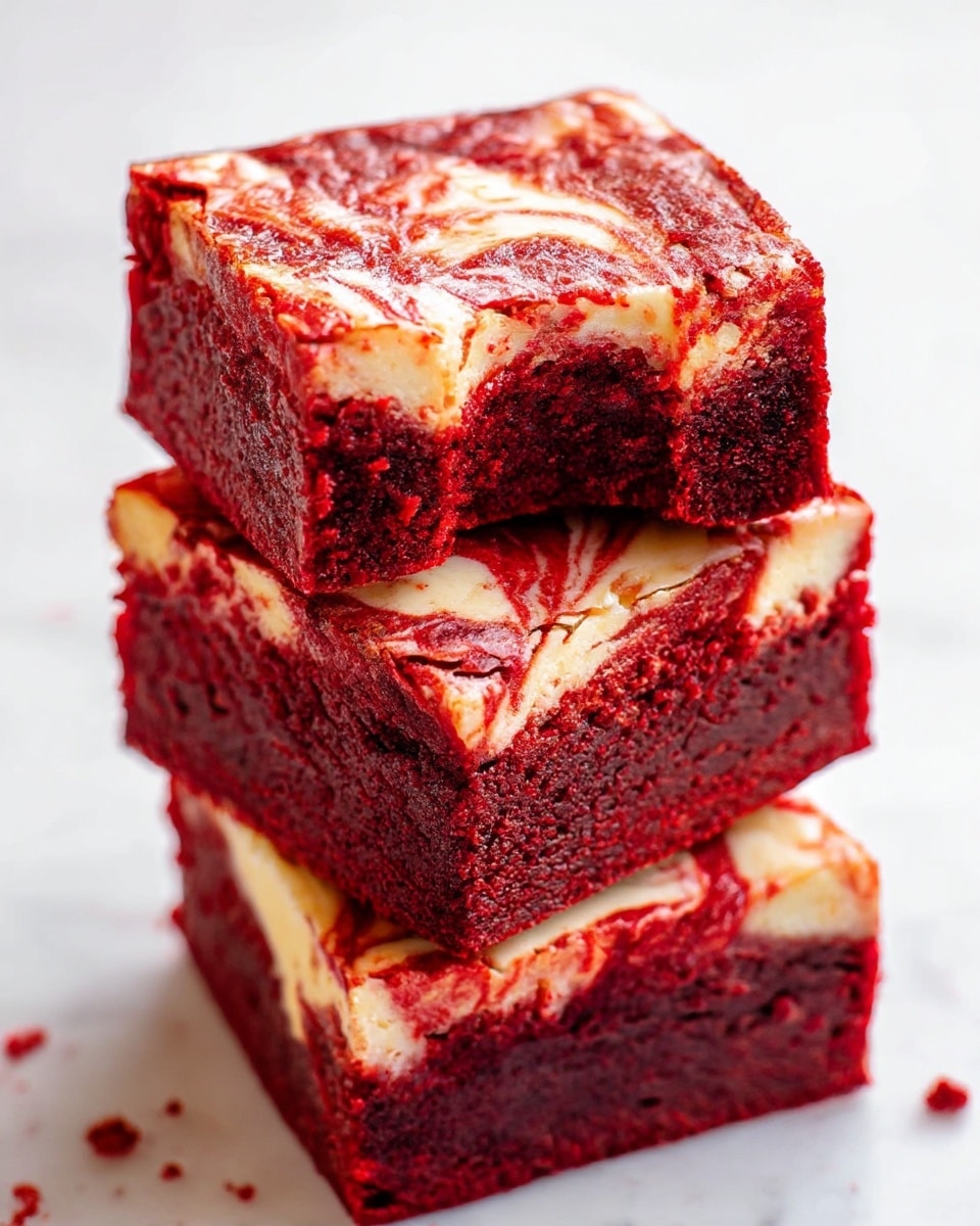 Red Velvet Cheesecake Brownies Recipe - Recipe Image