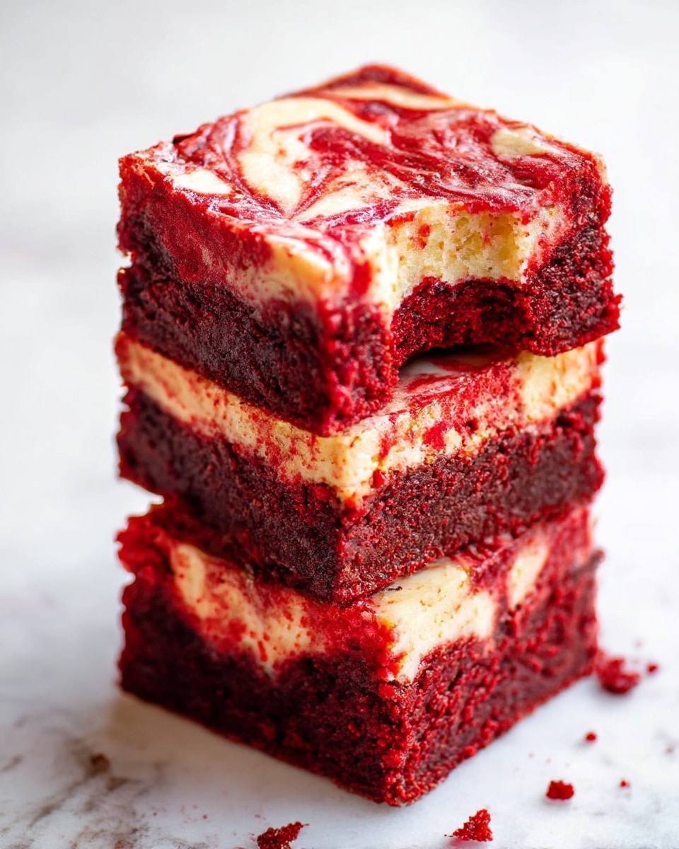 Red Velvet Cheesecake Brownies Recipe - Recipe Image