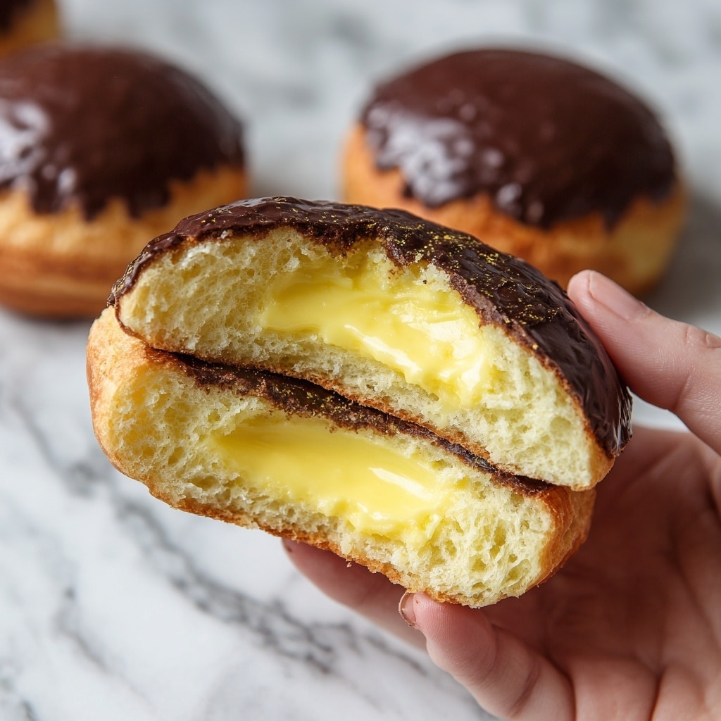 Gluten Free Boston Cream Doughnuts Recipe - Recipe Image