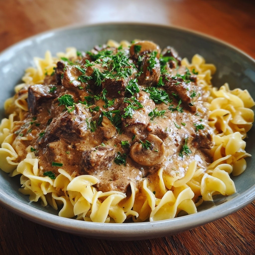 Creamy Chicken Stroganoff Recipe - Recipe Image