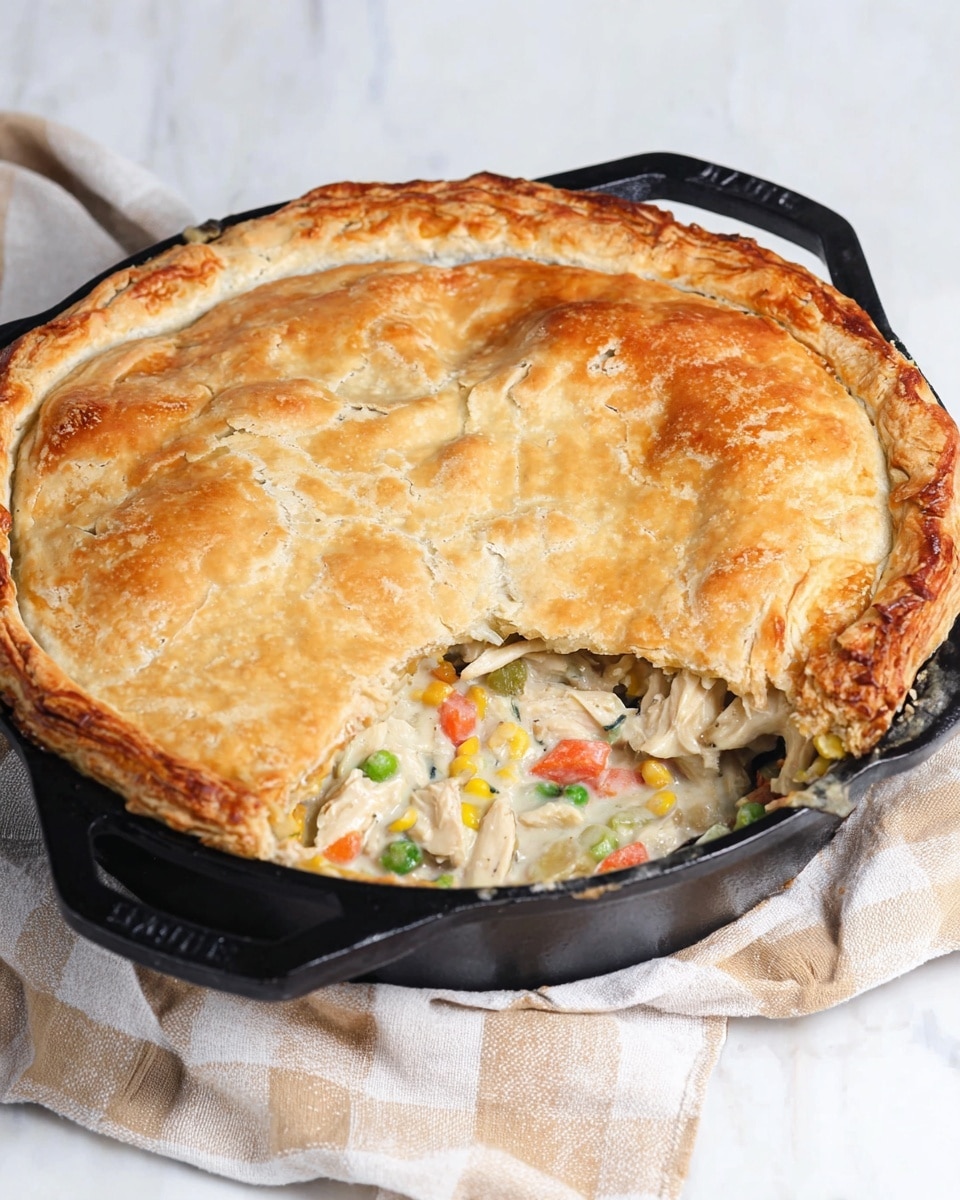 Classic Chicken Pot Pie with Fresh Herbs and Homemade Pie Crust Recipe - Recipe Image