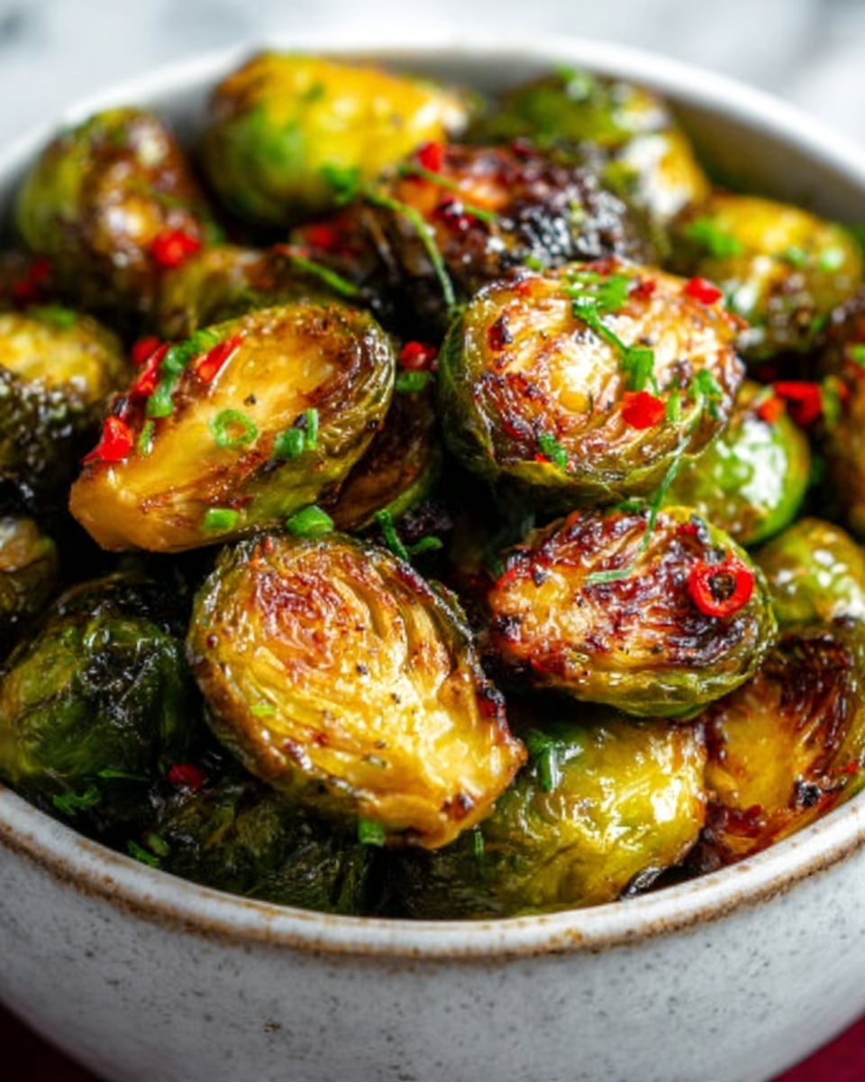 Sweet Chili Brussels Sprouts: A Deliciously Spicy Twist on a Classic Vegetable Dish Recipe - Recipe Image