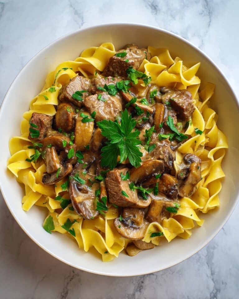 Creamy Beef Stroganoff Recipe